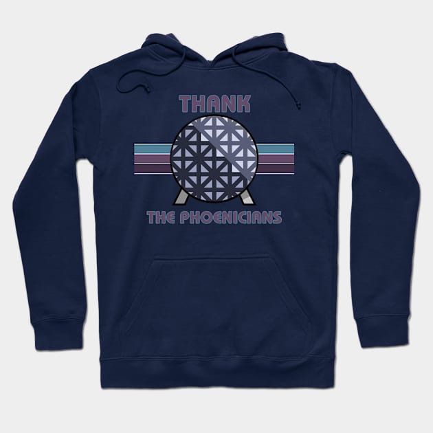 Thank the Phoenicians Purple Hoodie by Bt519